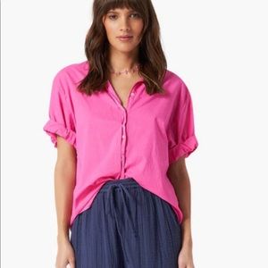 100% Cotton Fuschia Pink Button Down Shirt